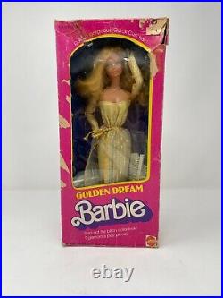 Vintage 1980 Barbie Golden Dream Barbie Superstar Era Doll #1874 Nrfb
