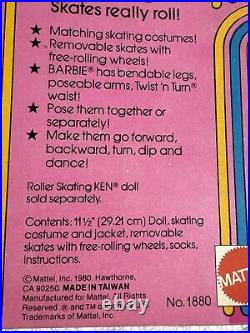 Vintage 1980 Roller Skating Barbie Doll Skates Really Roll Mattel #1880 NRFB
