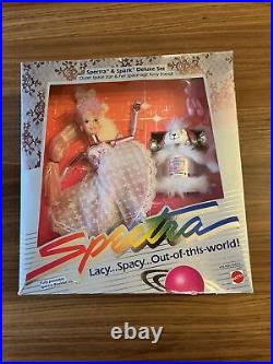 Vintage 1986 Mattel SPECTRA & SPARK Deluxe Set Lacy Spacy Doll 3627 NRFB