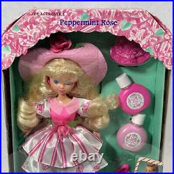 Vintage 1992 MATTEL PEPPERMINT ROSE DOLL and ACCESSORIES Blonde Pink Dress NRFB