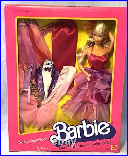 Vintage Barbie Doll Dance Sensation Giftset 9058 NRFB Mattel 1984 Damaged Corner