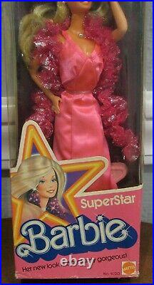 Vintage Mattel 1976 Superstar Barbie Classic Doll #9720 Hard To Find Nrfb