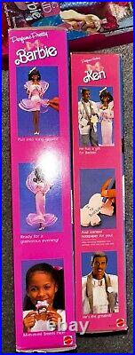 Vintage Mattel Perfume Pretty Barbie & Perfume Giving Ken NRFB 1987 AA