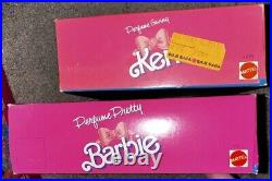 Vintage Mattel Perfume Pretty Barbie & Perfume Giving Ken NRFB 1987 AA