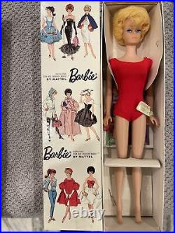 Vintage bubblehead barbie blonde NRFB with tags japan #850 mattel 1962