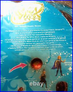WINX Club Doll Set STELLA with Amore, Extra Clothes, Card Lights Up NRFB! Sealed